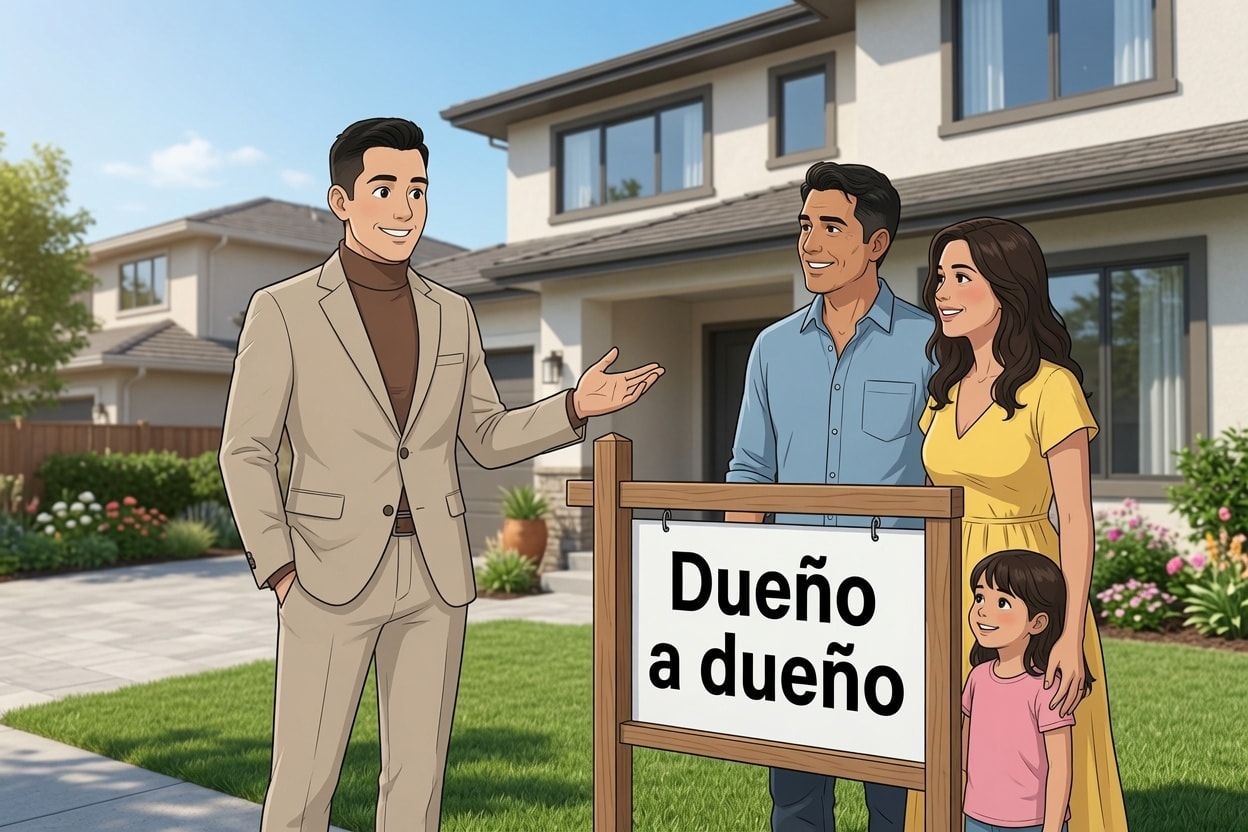 Familia revisando documentos de financiamiento con The Rivas Legacy Group
